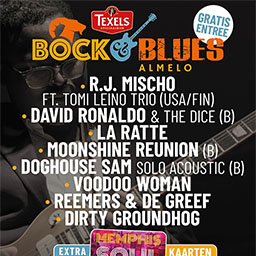 Flyer voor Bock & Blues 2024, Almelo